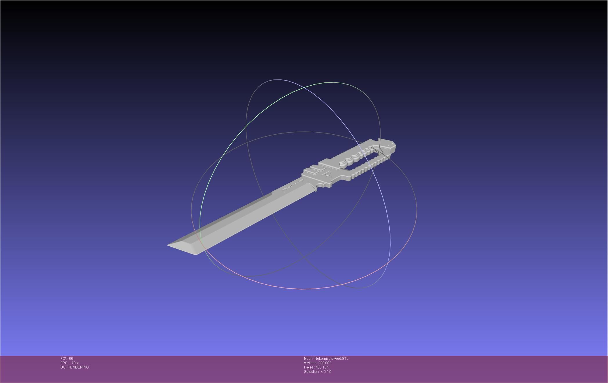 Zenless Zone Zero Nekomiya Mana Sword 3D print model_4