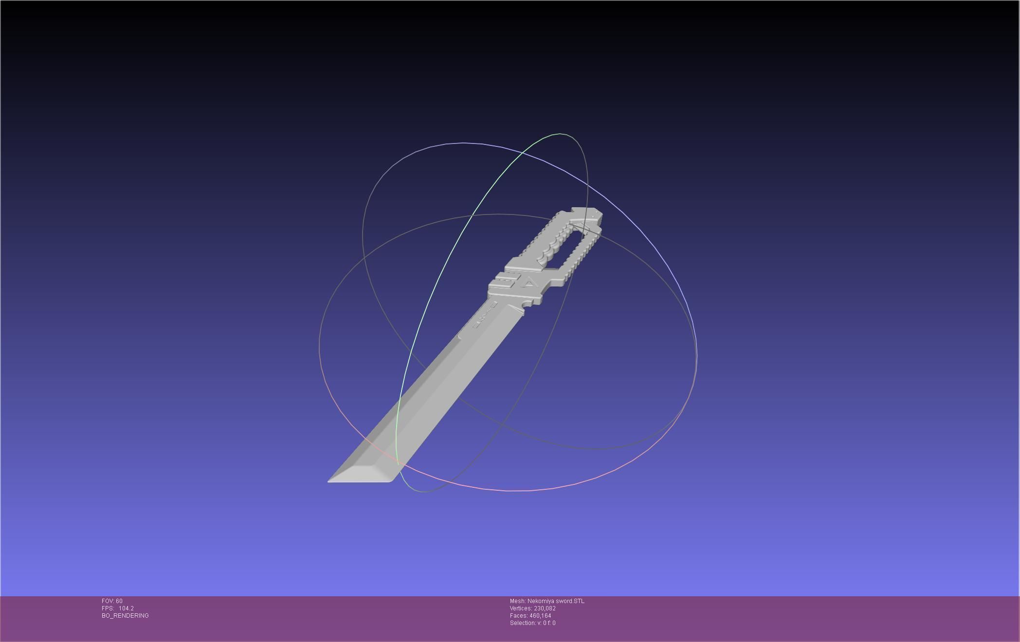 Zenless Zone Zero Nekomiya Mana Sword 3D print model_6