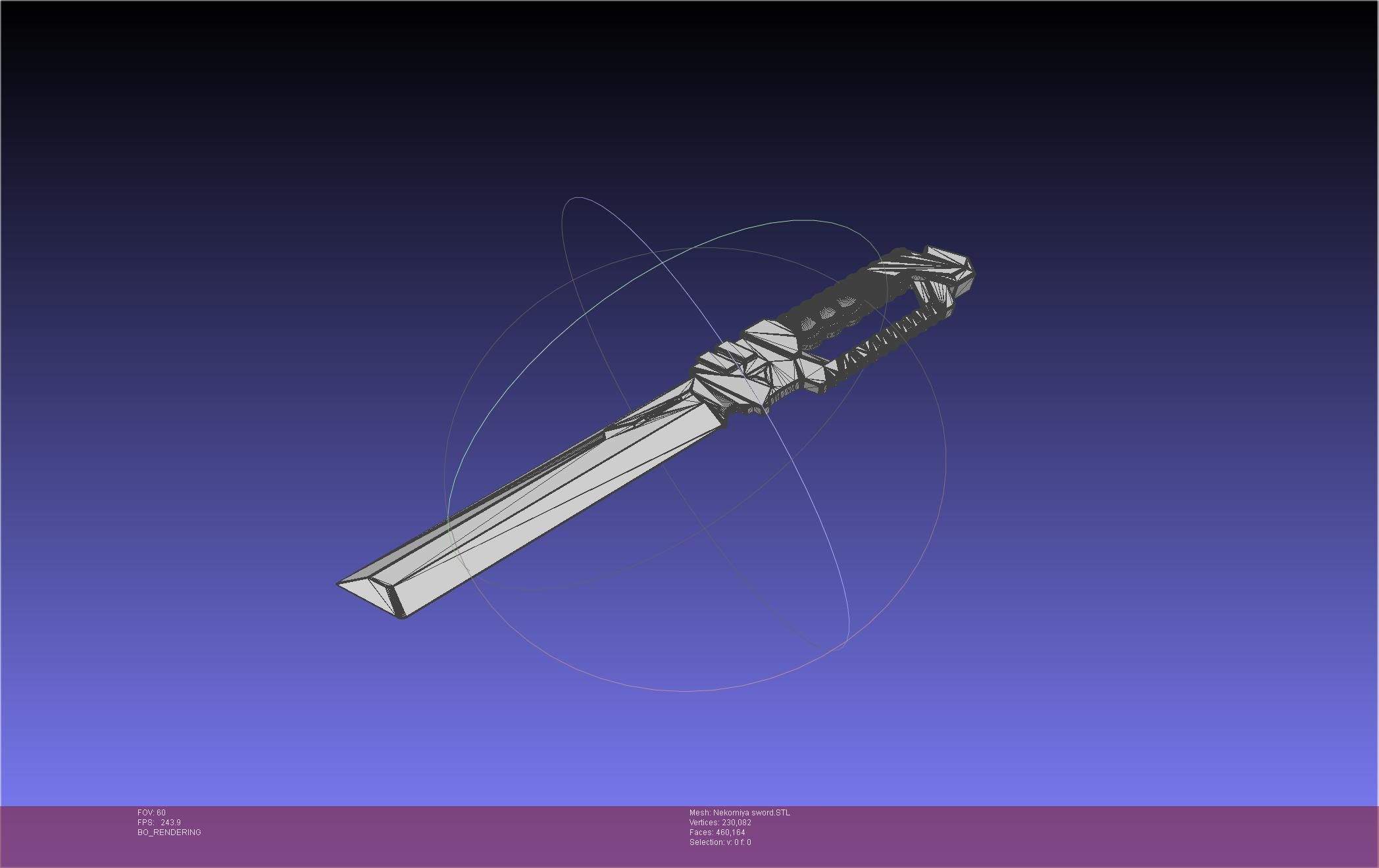 Zenless Zone Zero Nekomiya Mana Sword 3D print model_38