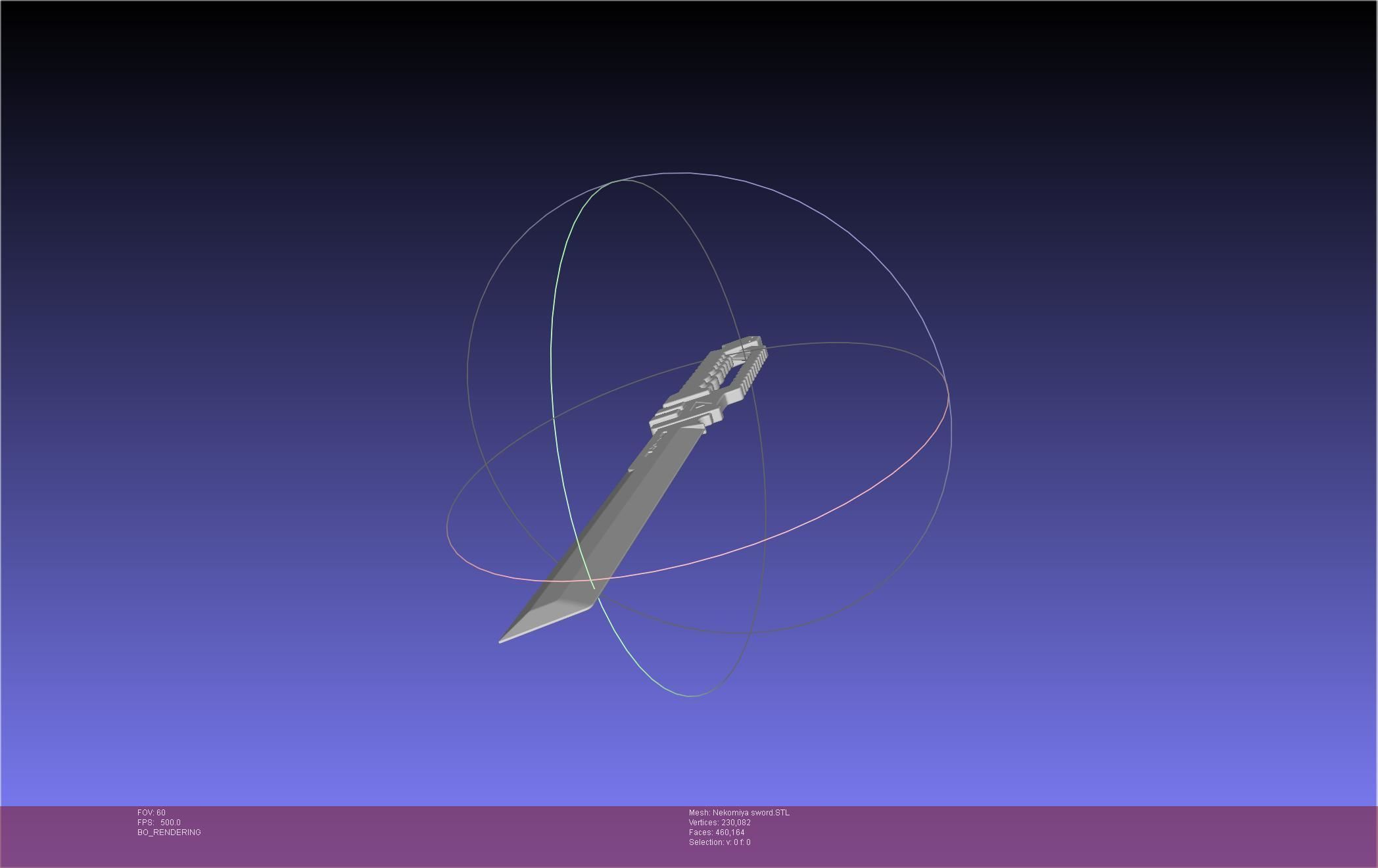 Zenless Zone Zero Nekomiya Mana Sword 3D print model_19