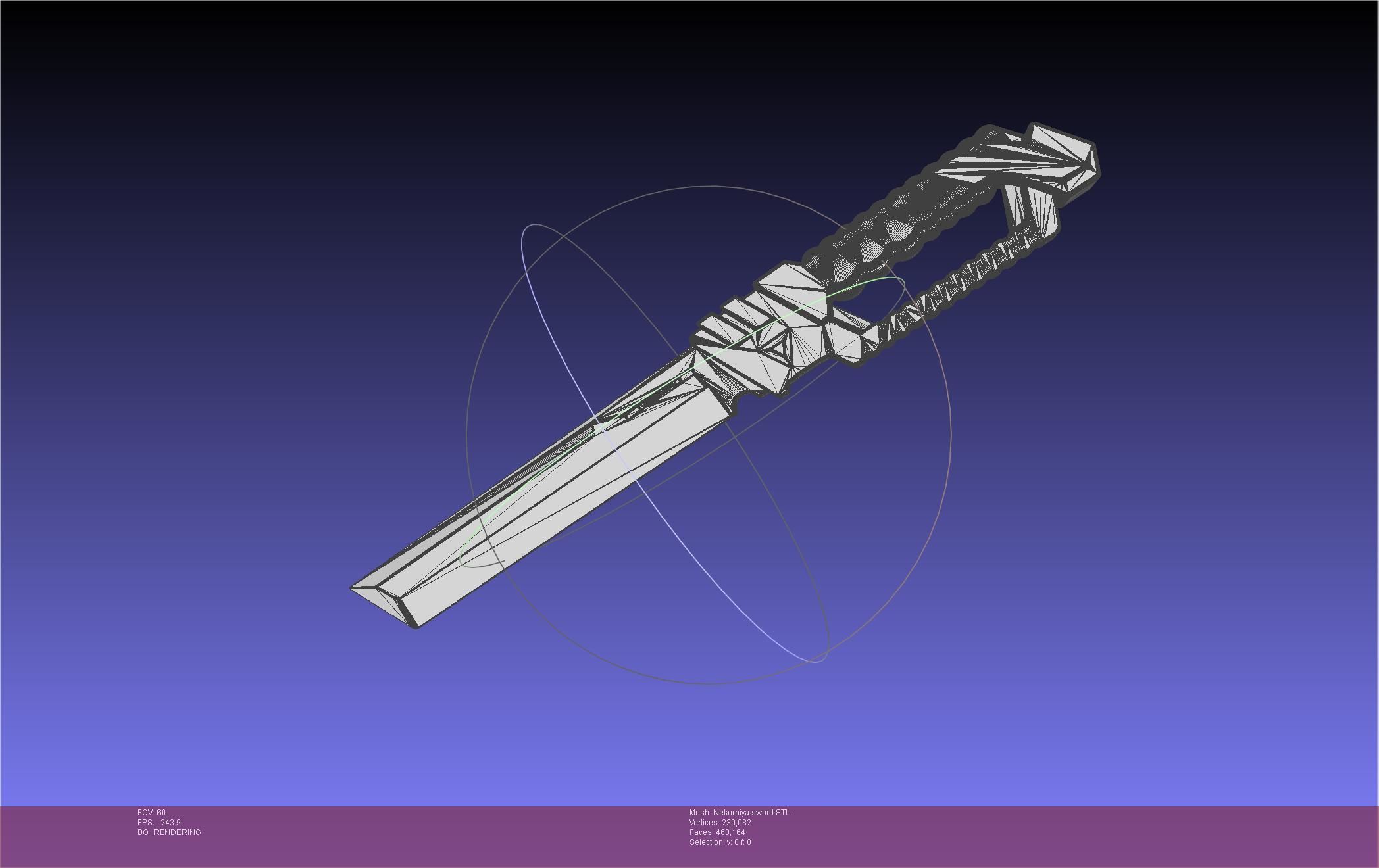 Zenless Zone Zero Nekomiya Mana Sword 3D print model_37