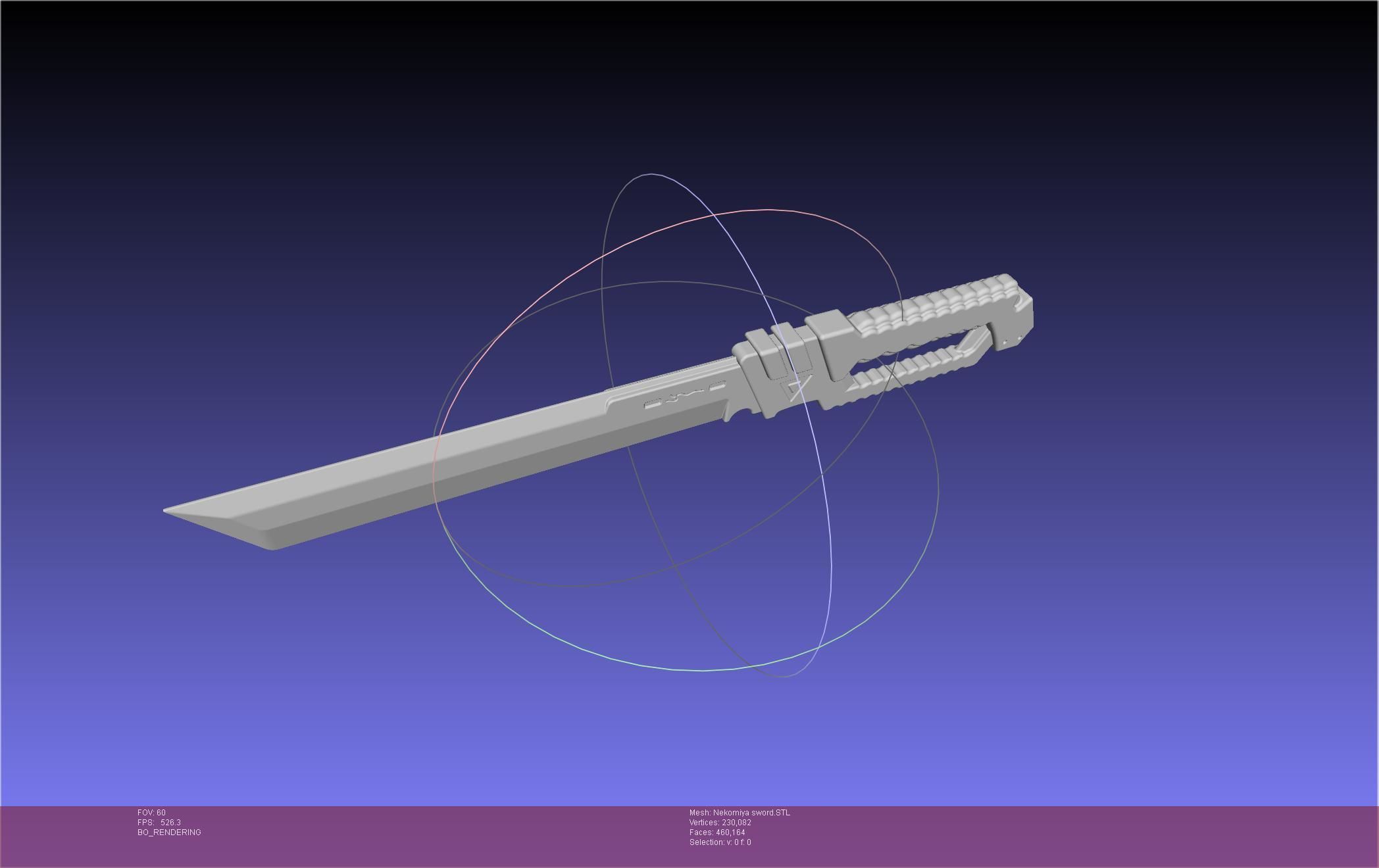 Zenless Zone Zero Nekomiya Mana Sword 3D print model_33