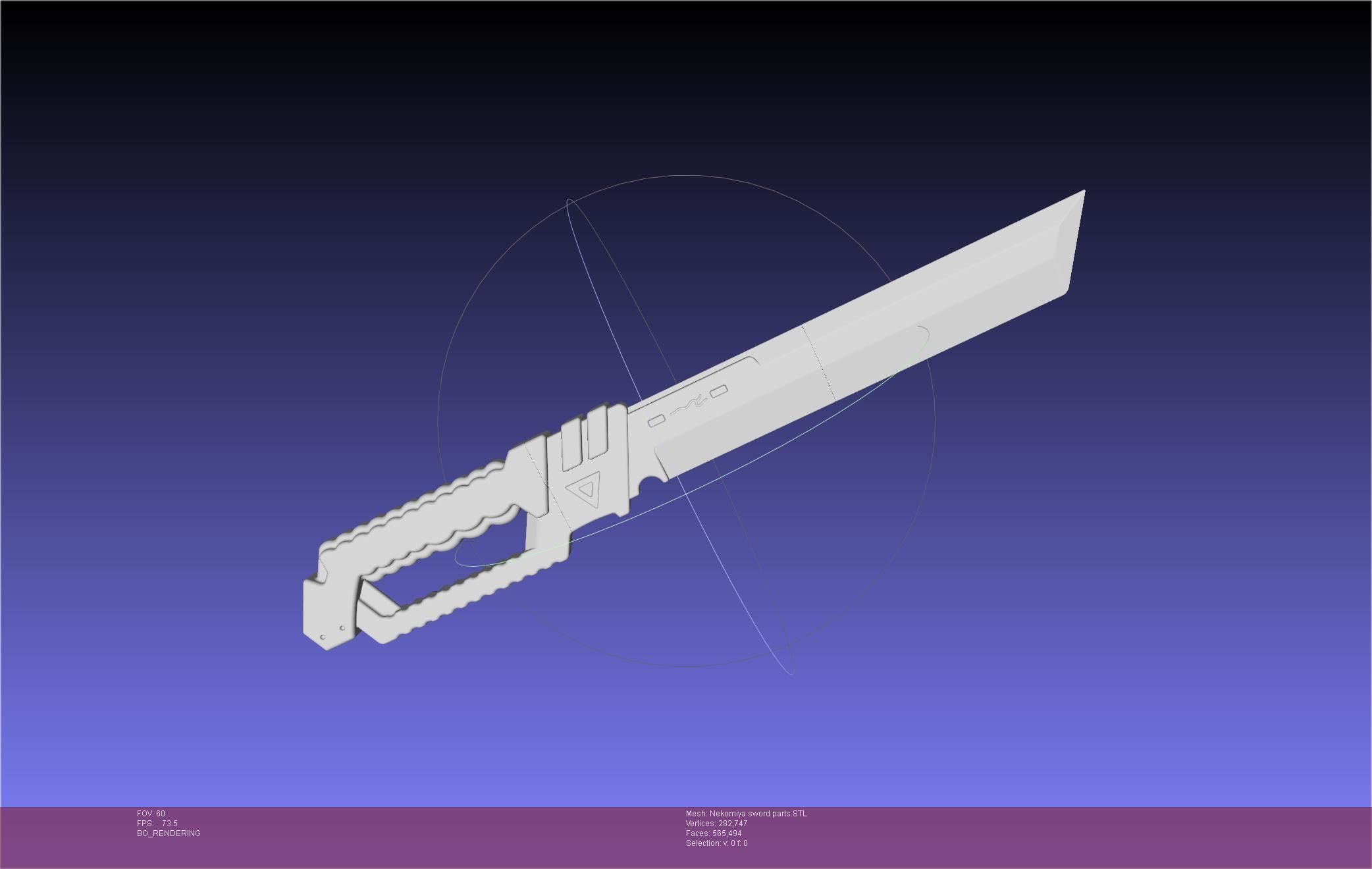 Zenless Zone Zero Nekomiya Mana Sword 3D print model_70
