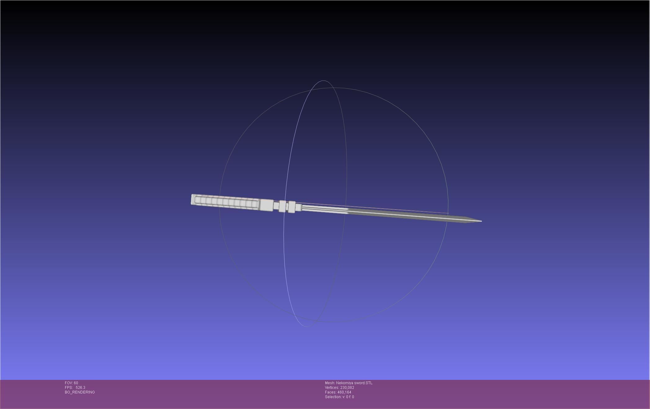 Zenless Zone Zero Nekomiya Mana Sword 3D print model_22