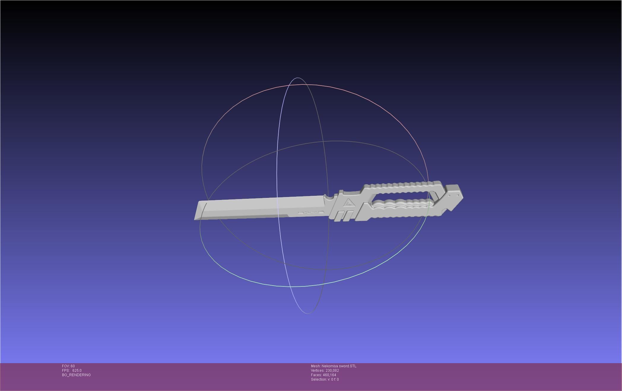Zenless Zone Zero Nekomiya Mana Sword 3D print model_27