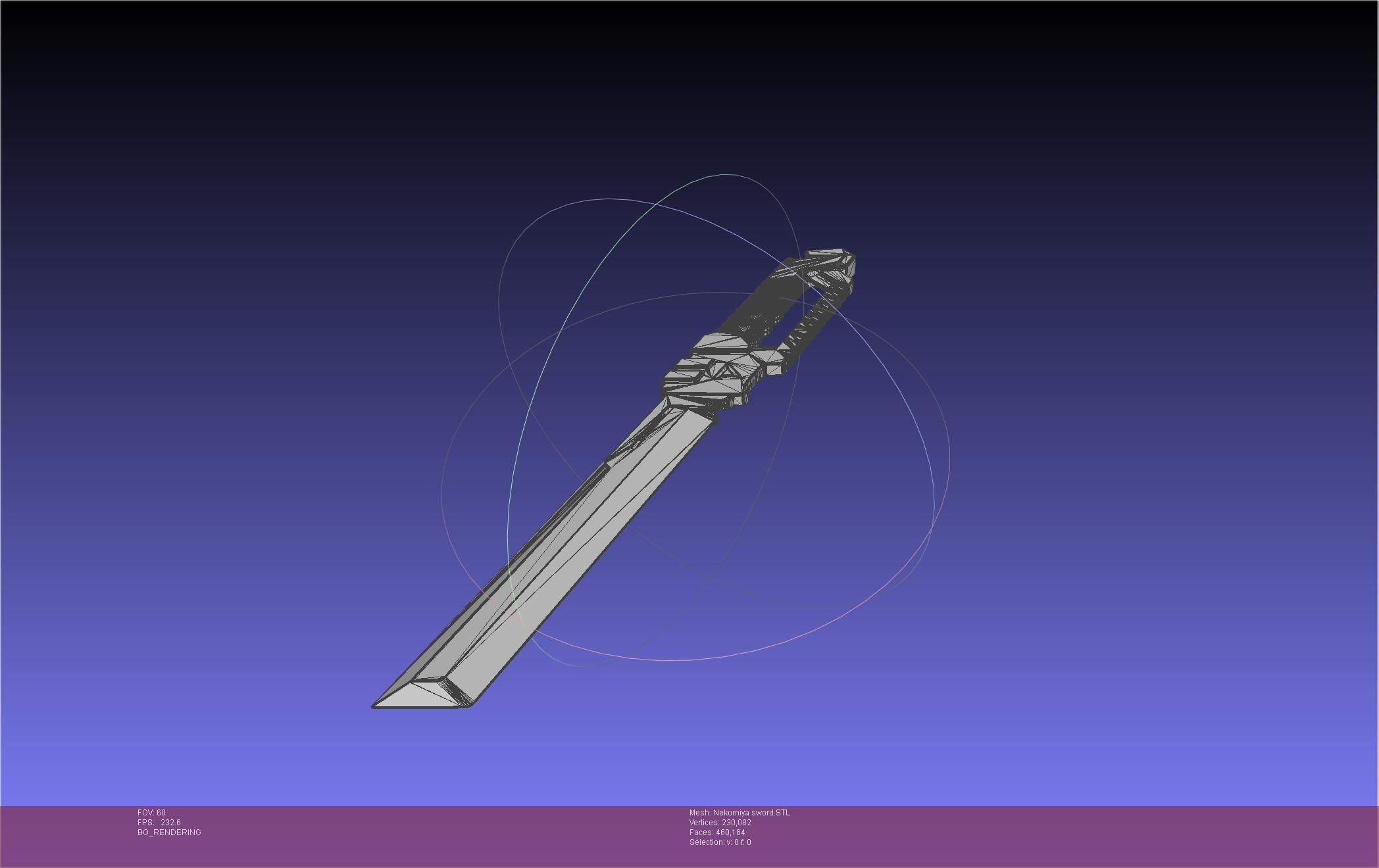 Zenless Zone Zero Nekomiya Mana Sword 3D print model_39