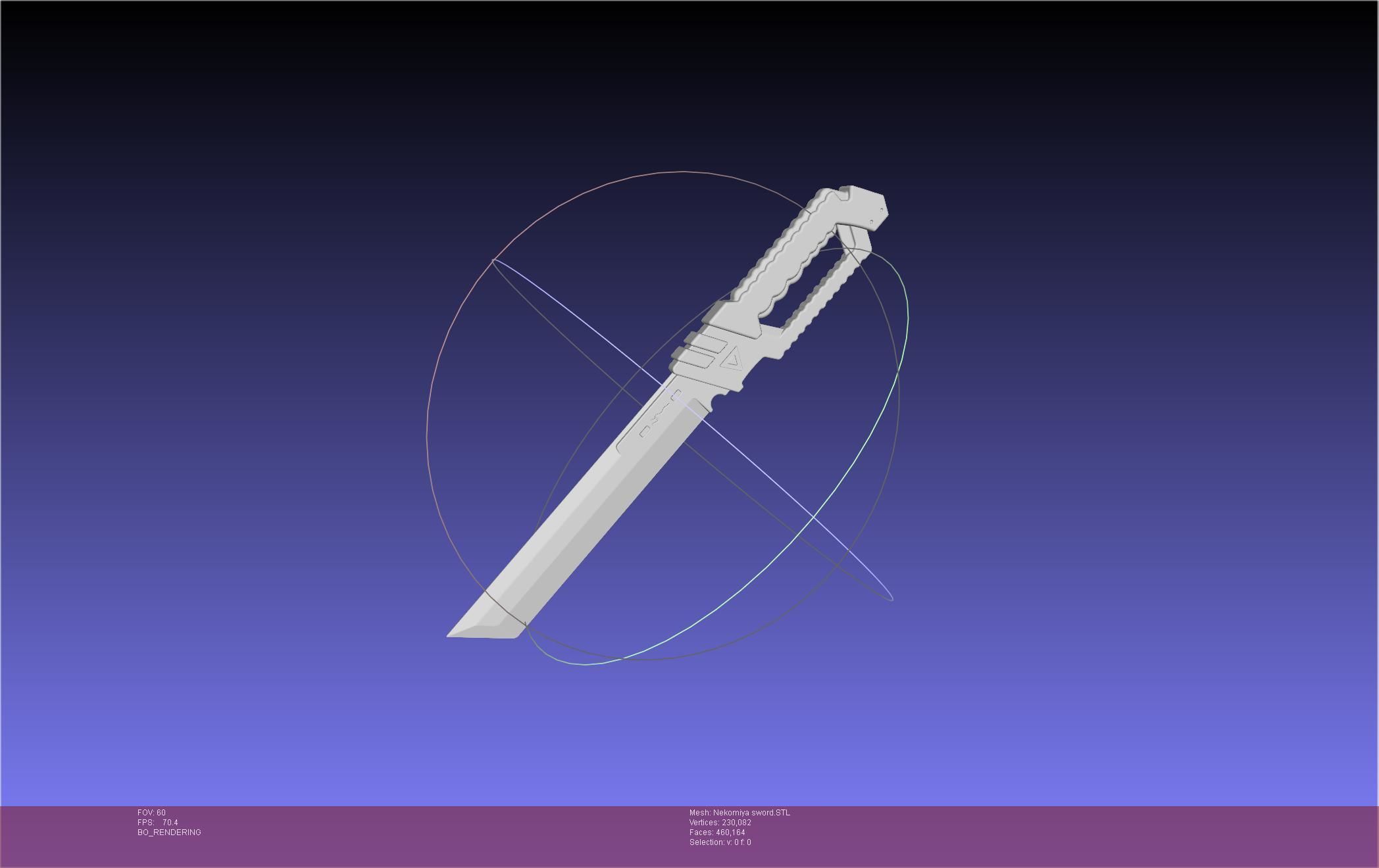 Zenless Zone Zero Nekomiya Mana Sword 3D print model_1