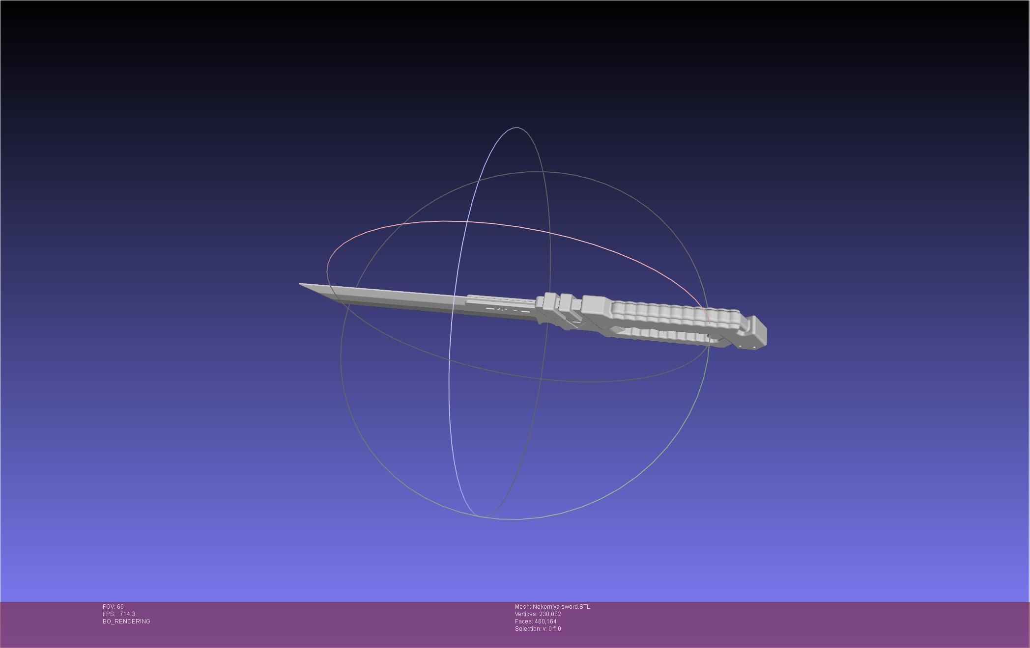 Zenless Zone Zero Nekomiya Mana Sword 3D print model_29