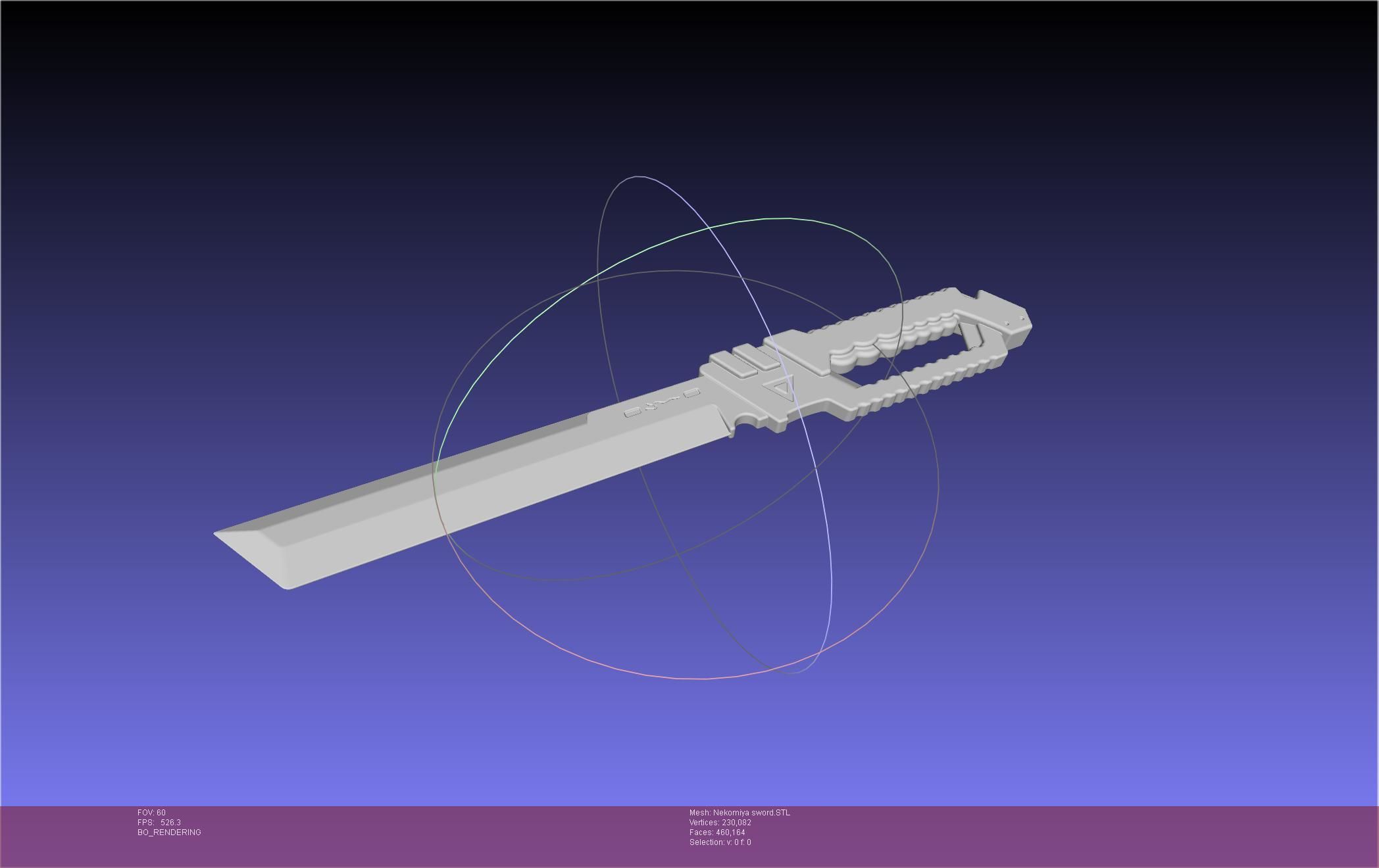Zenless Zone Zero Nekomiya Mana Sword 3D print model_35