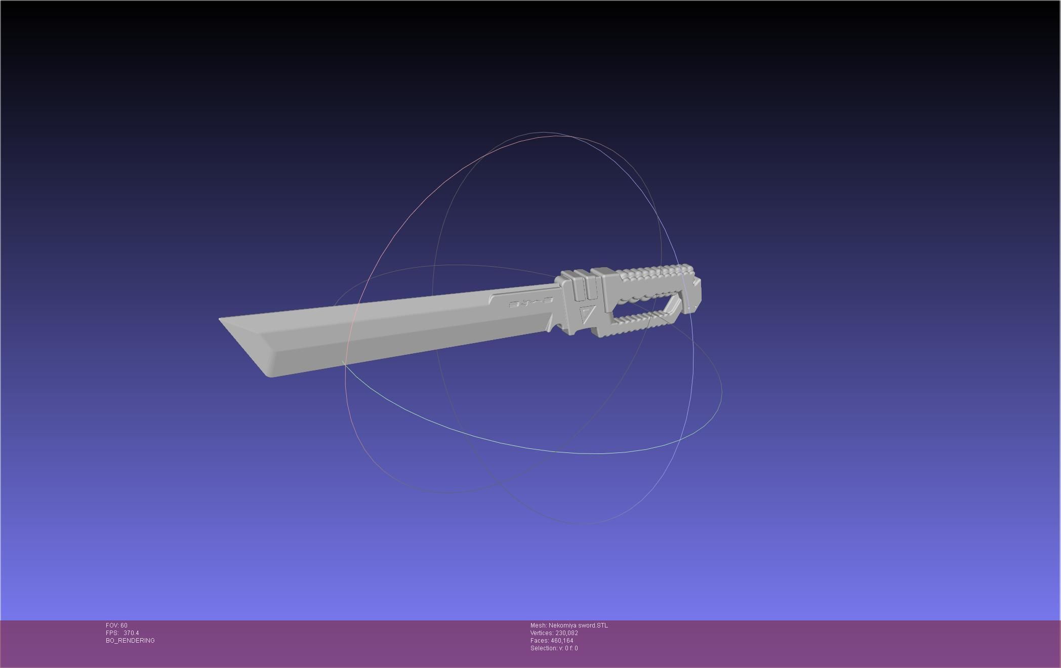 Zenless Zone Zero Nekomiya Mana Sword 3D print model_32