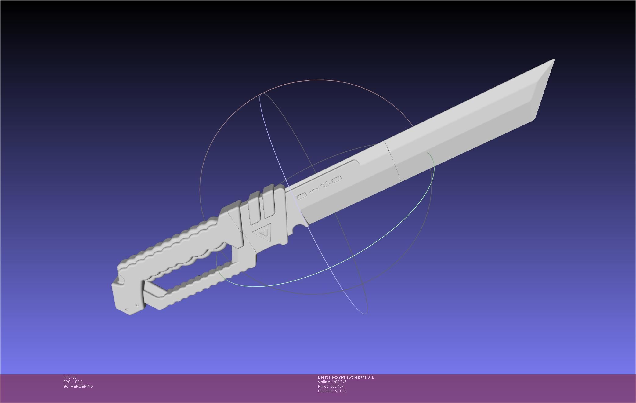 Zenless Zone Zero Nekomiya Mana Sword 3D print model_69