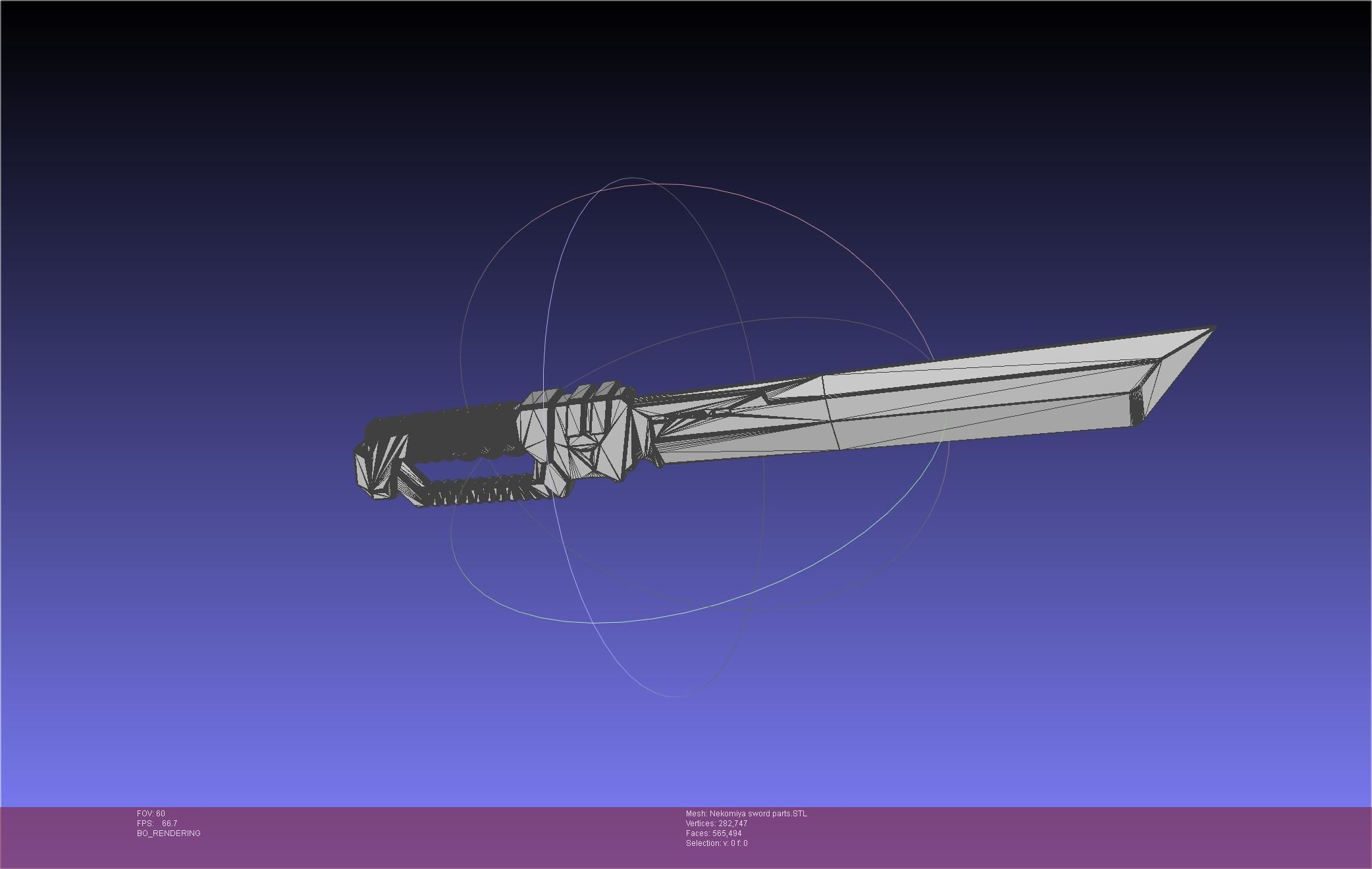 Zenless Zone Zero Nekomiya Mana Sword 3D print model_75