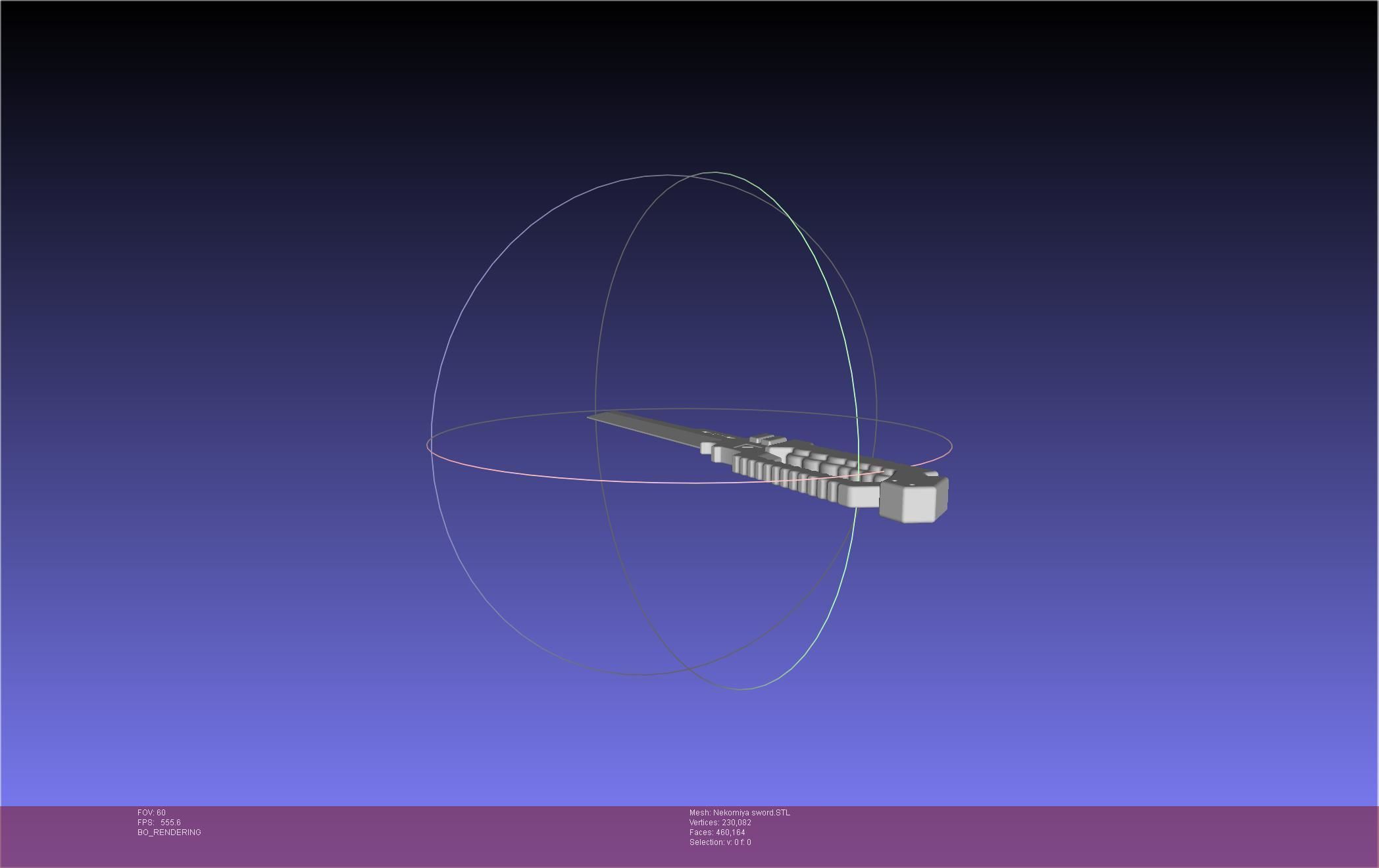 Zenless Zone Zero Nekomiya Mana Sword 3D print model_25