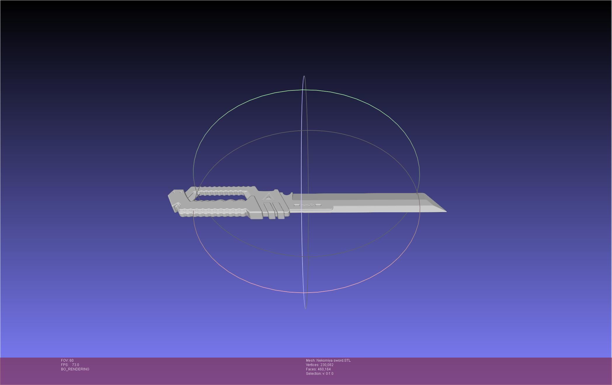Zenless Zone Zero Nekomiya Mana Sword 3D print model_10
