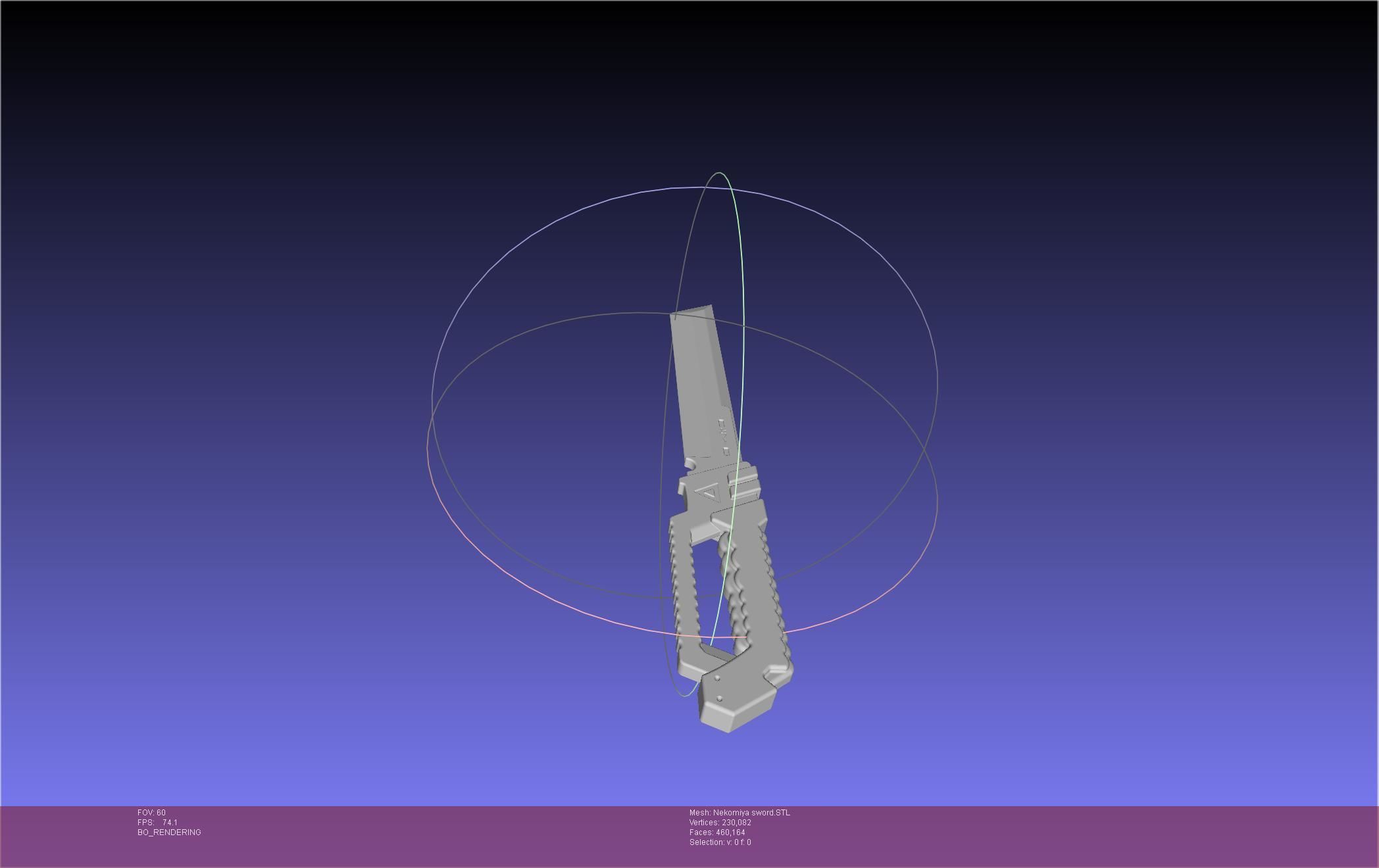 Zenless Zone Zero Nekomiya Mana Sword 3D print model_13