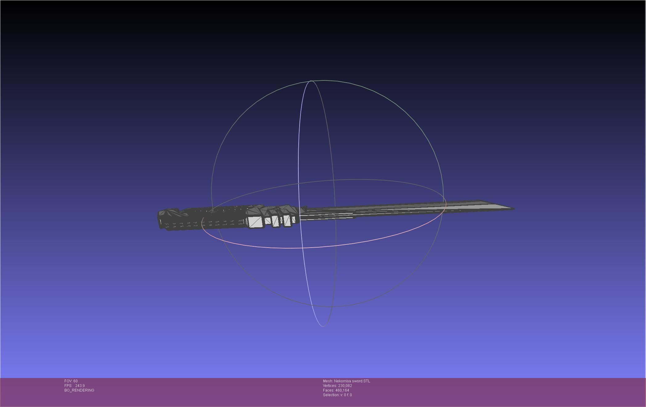 Zenless Zone Zero Nekomiya Mana Sword 3D print model_47