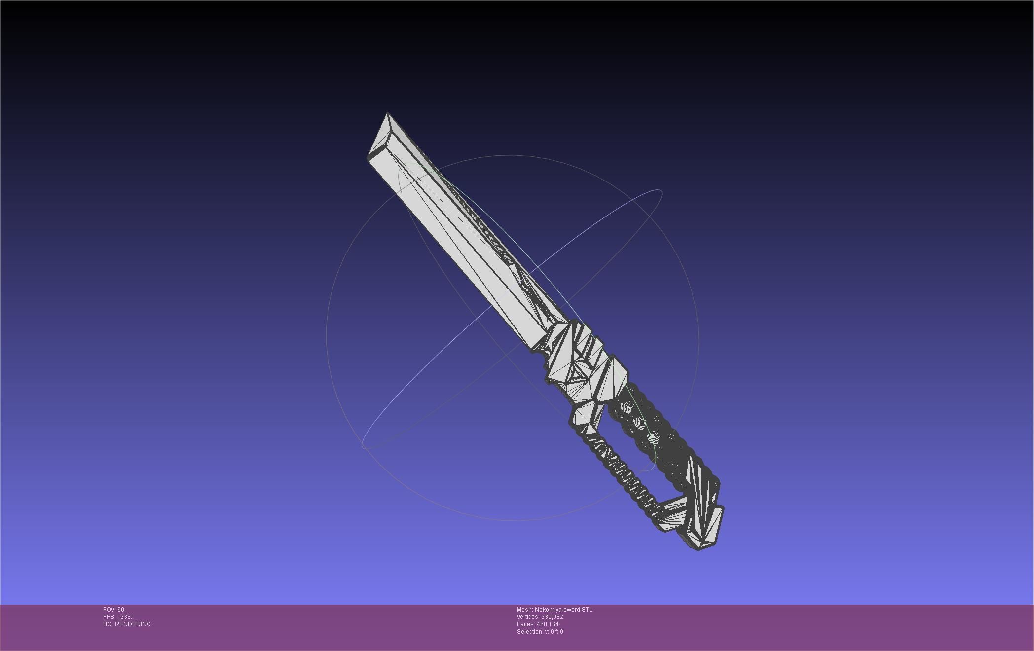 Zenless Zone Zero Nekomiya Mana Sword 3D print model_48