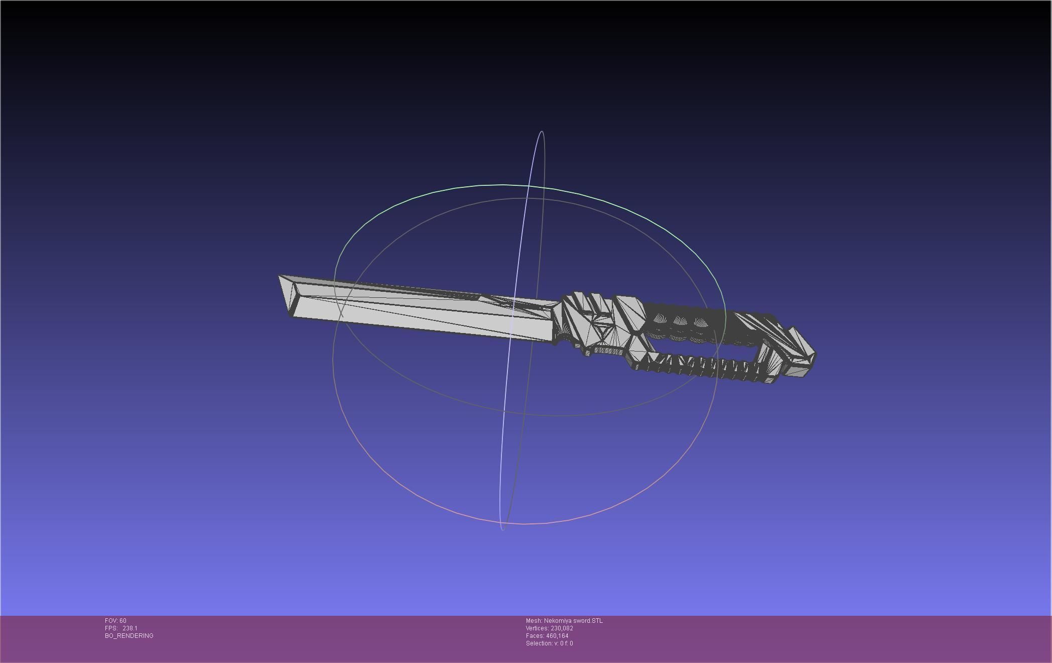 Zenless Zone Zero Nekomiya Mana Sword 3D print model_44