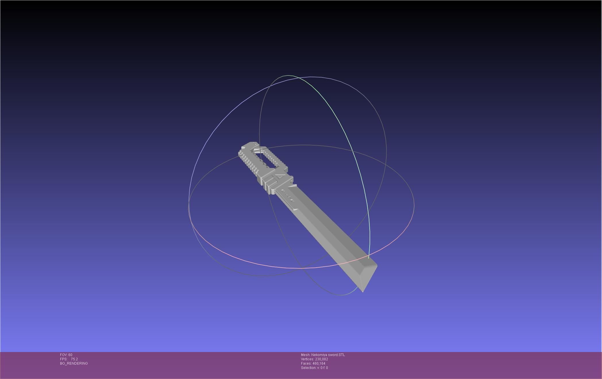Zenless Zone Zero Nekomiya Mana Sword 3D print model_8