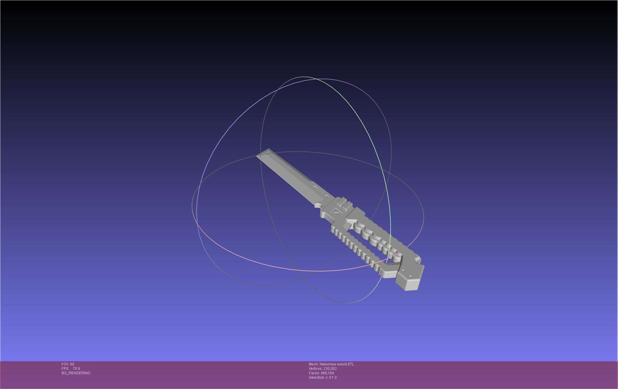 Zenless Zone Zero Nekomiya Mana Sword 3D print model_14