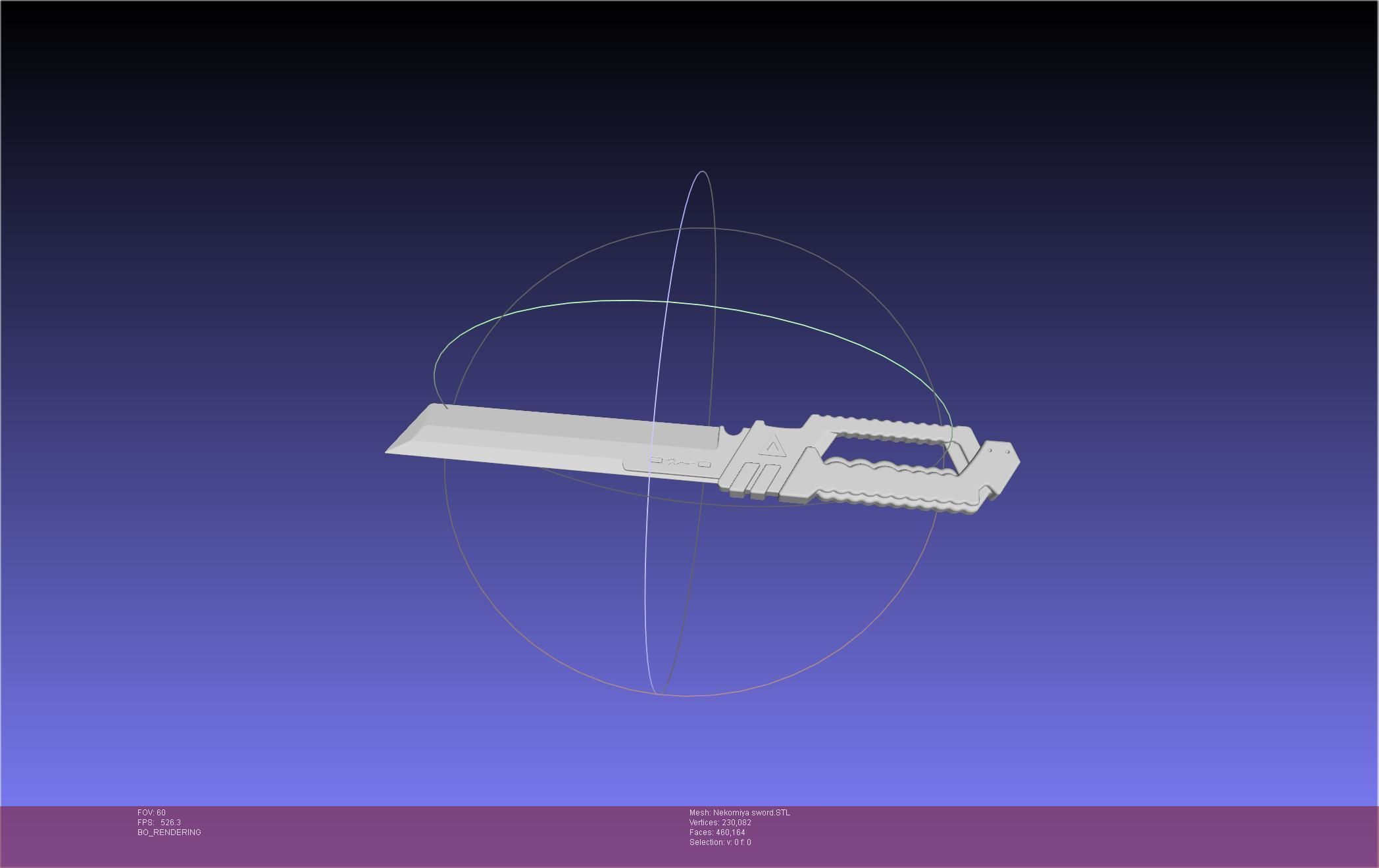 Zenless Zone Zero Nekomiya Mana Sword 3D print model_28