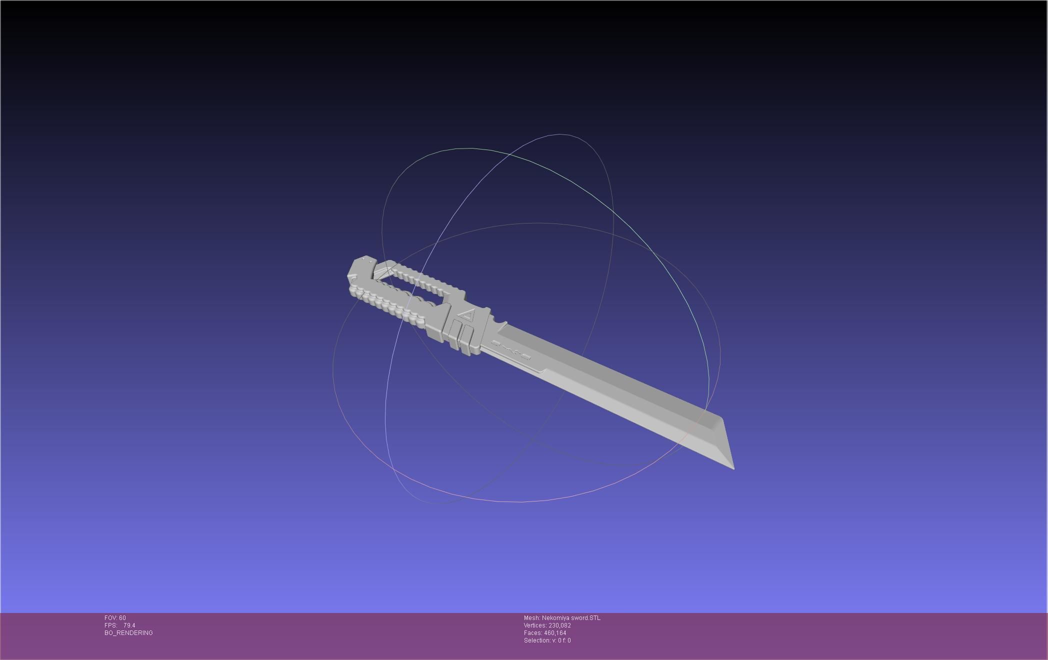 Zenless Zone Zero Nekomiya Mana Sword 3D print model_9