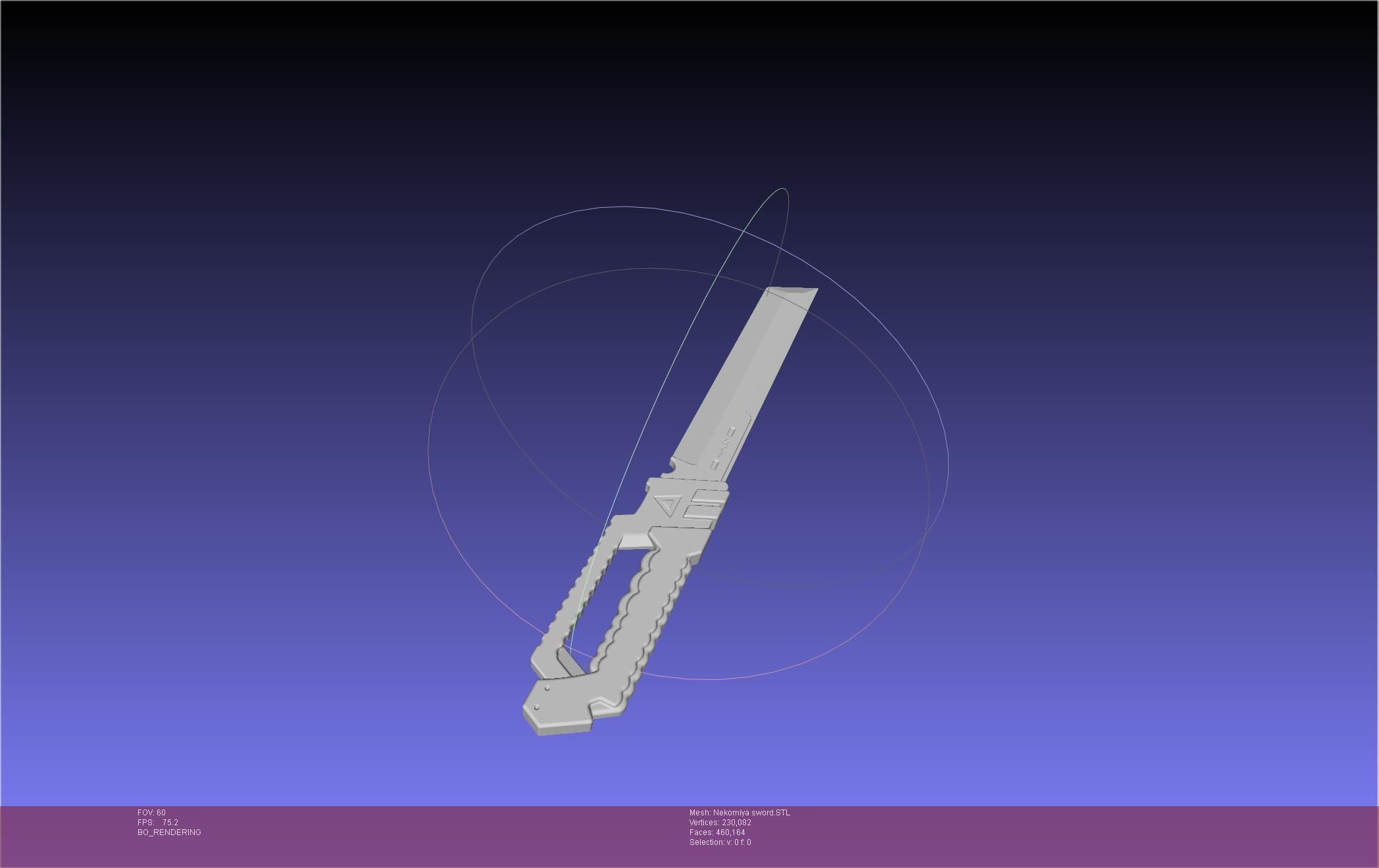 Zenless Zone Zero Nekomiya Mana Sword 3D print model_12