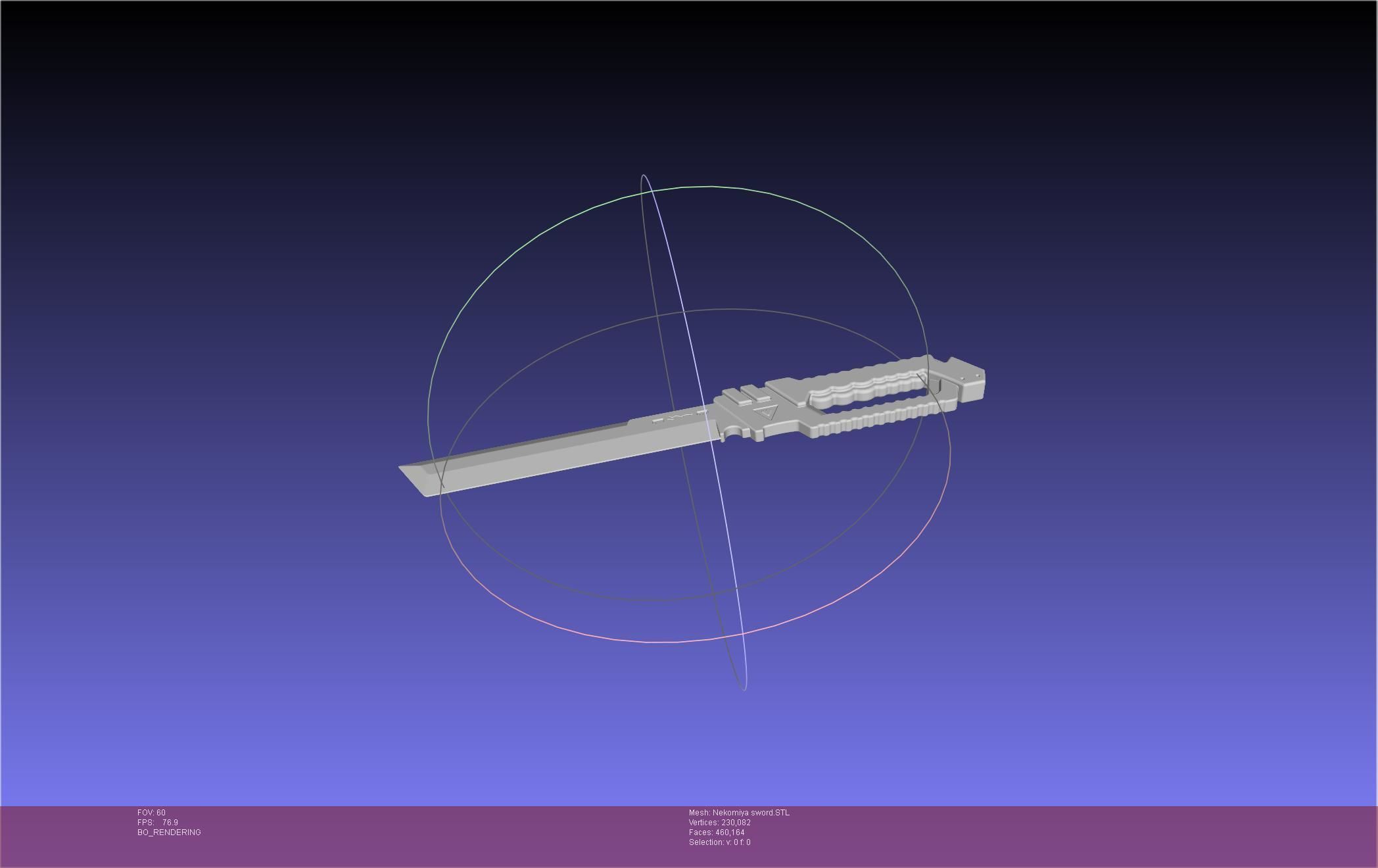 Zenless Zone Zero Nekomiya Mana Sword 3D print model_3