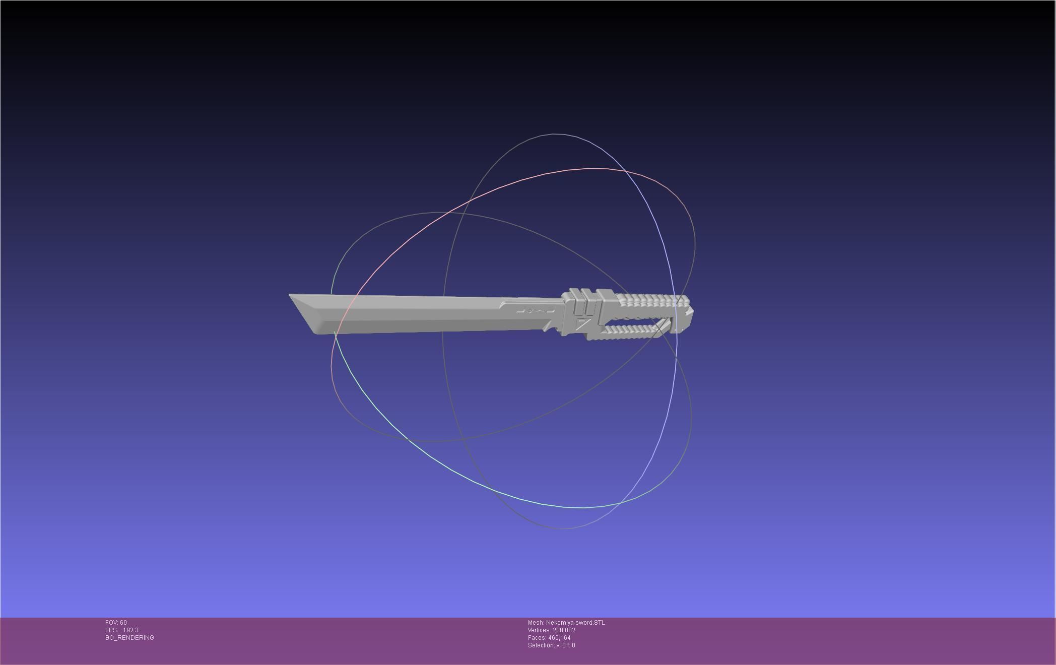 Zenless Zone Zero Nekomiya Mana Sword 3D print model_30