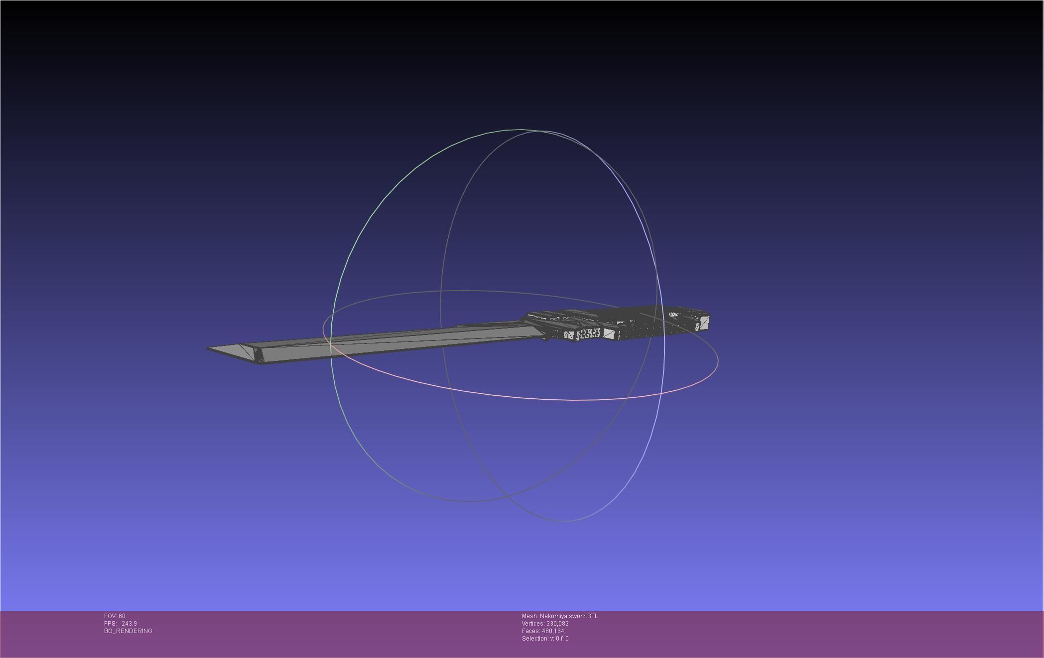 Zenless Zone Zero Nekomiya Mana Sword 3D print model_45