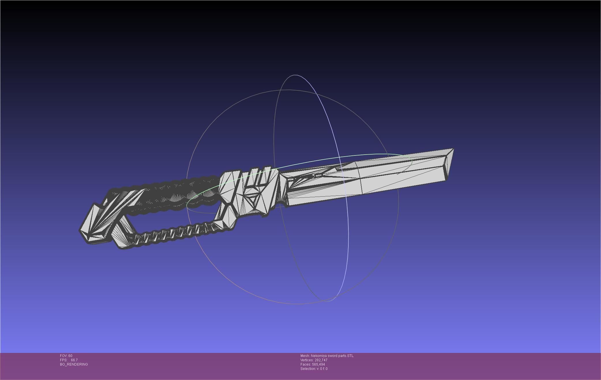 Zenless Zone Zero Nekomiya Mana Sword 3D print model_77