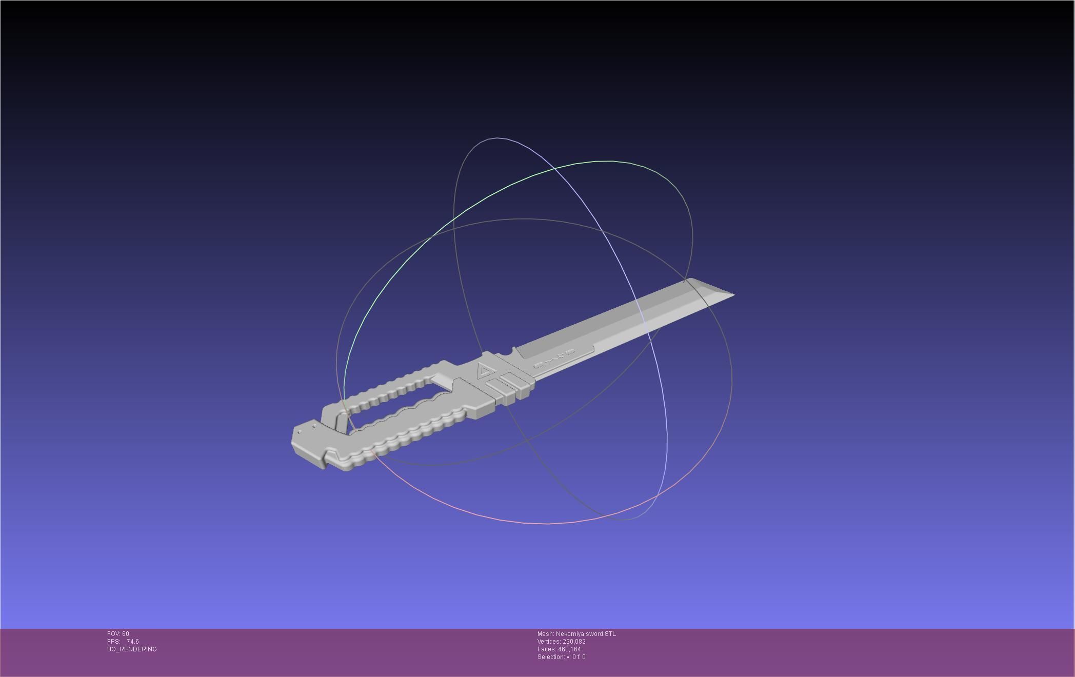 Zenless Zone Zero Nekomiya Mana Sword 3D print model_11