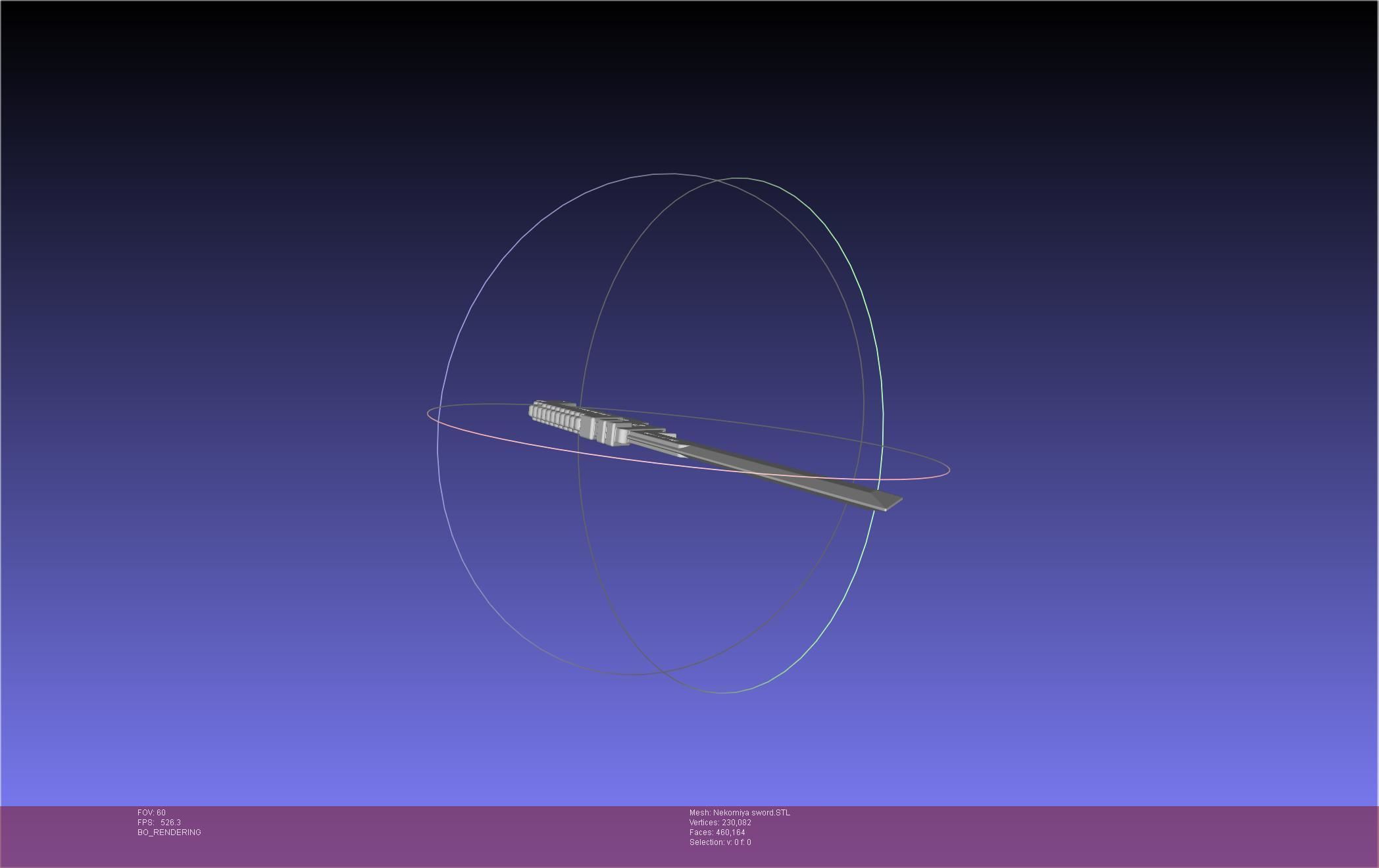 Zenless Zone Zero Nekomiya Mana Sword 3D print model_21