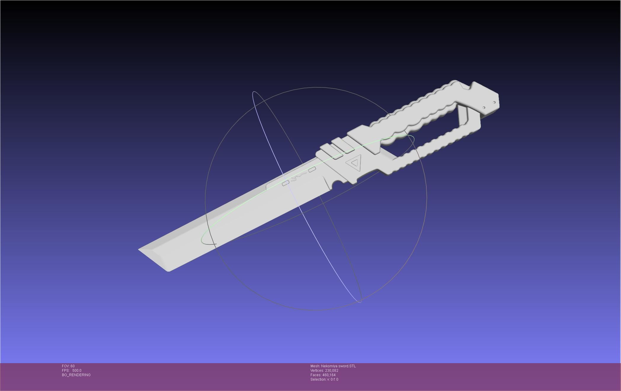 Zenless Zone Zero Nekomiya Mana Sword 3D print model_34