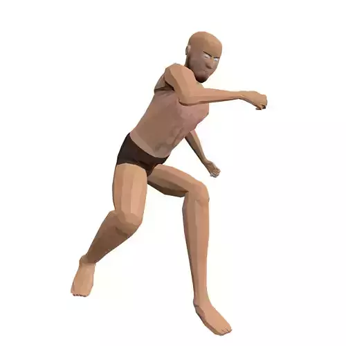 PS1 style character male