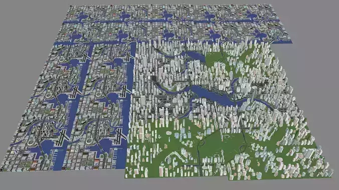 Urban highrise building building ancillary building commercial