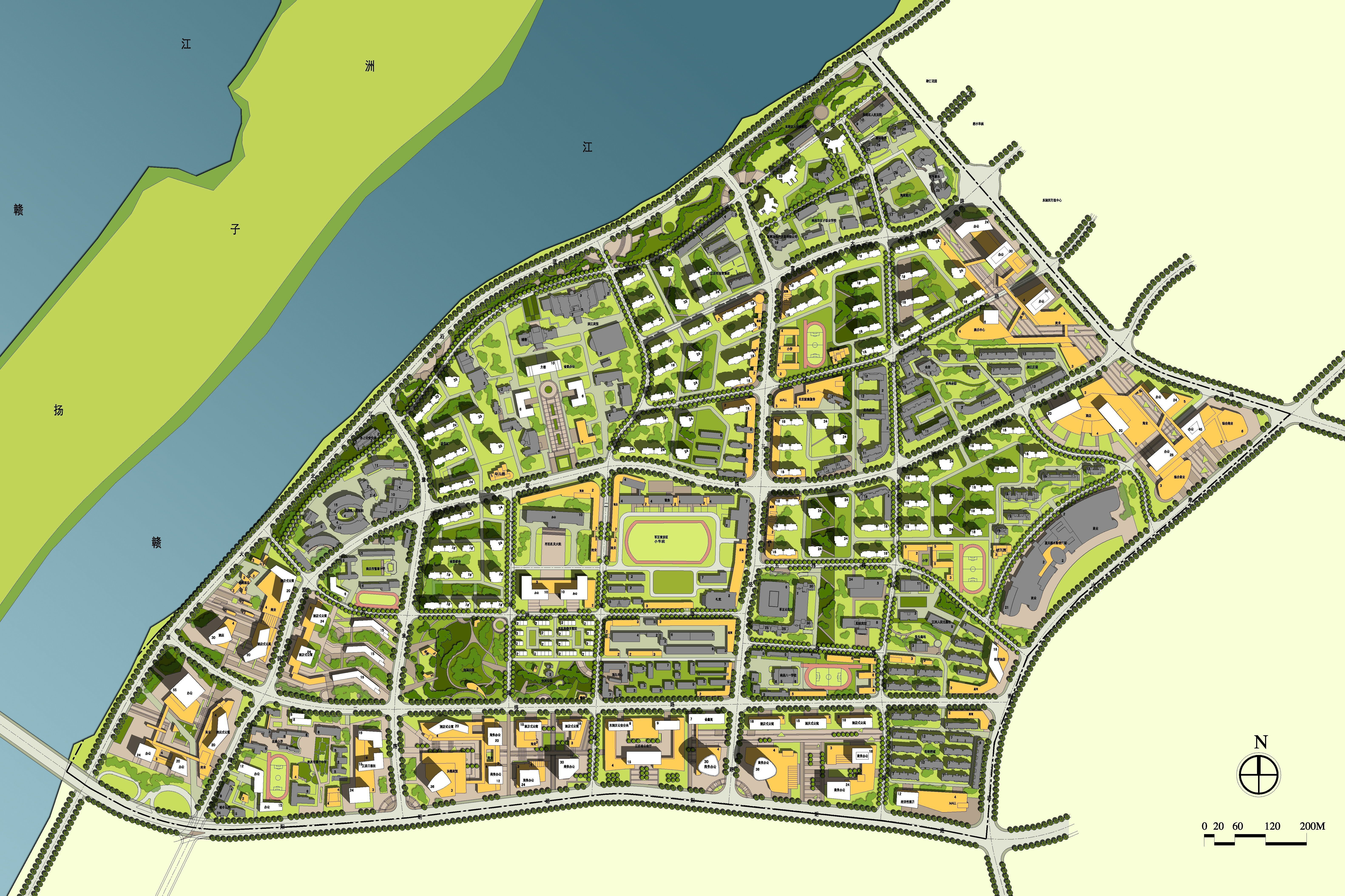 Urban highrise building building ancillary building commercial 3D model_2