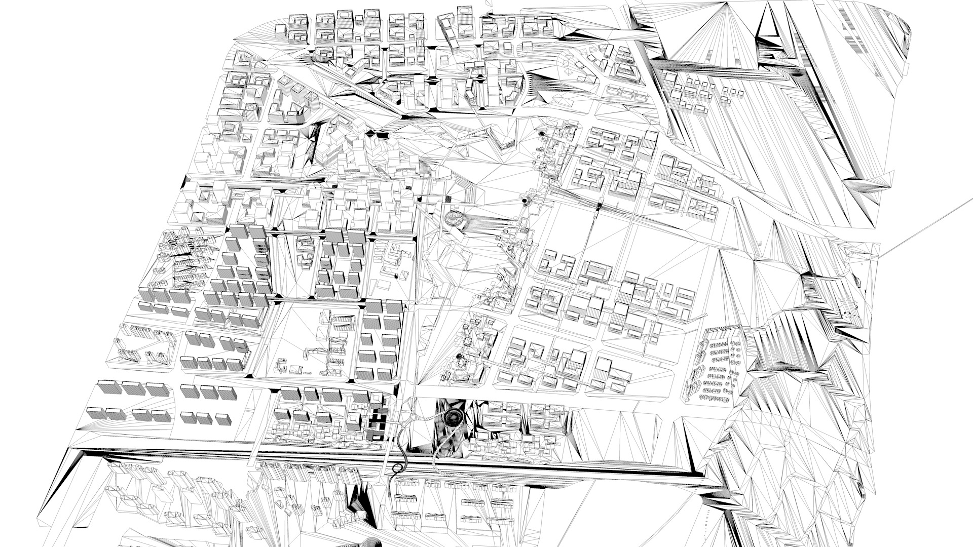 Urban highrise building building ancillary building commercial 3D model_4