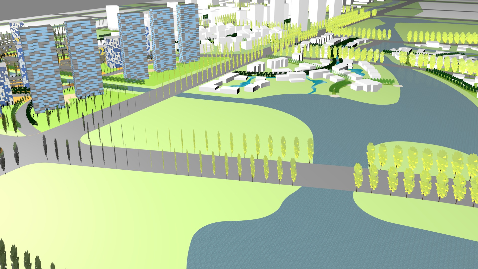 Urban highrise building building ancillary building commercial 3D model_10