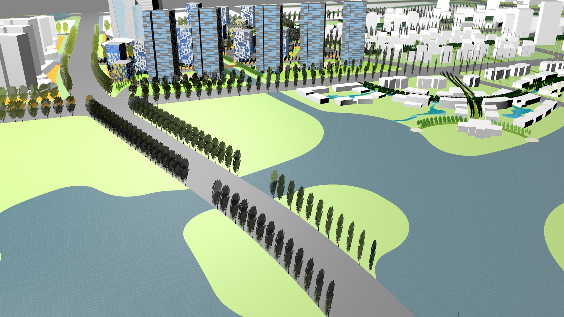 Urban highrise building building ancillary building commercial 3D model_11