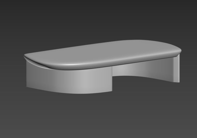 Lady R low table Low-poly 3D model_5