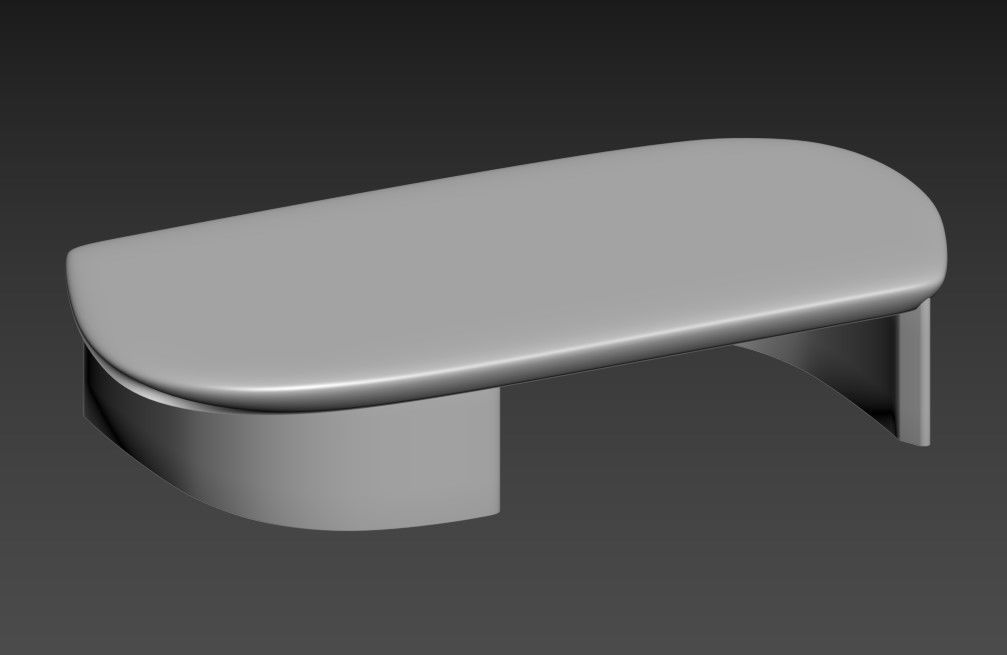 Lady R low table Low-poly 3D model_4