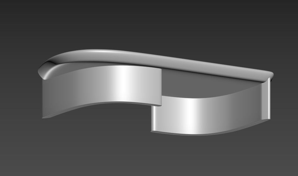 Lady R low table Low-poly 3D model_9