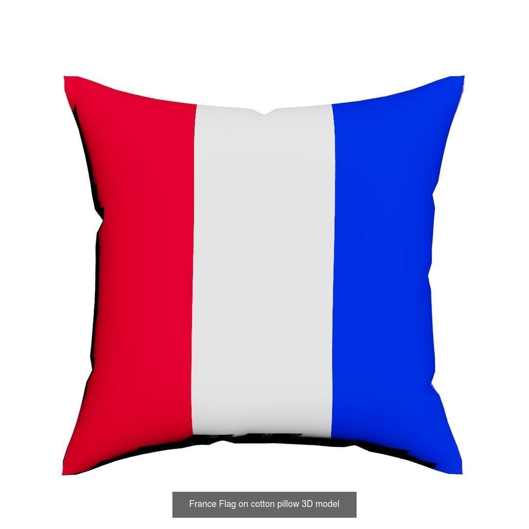 World countries flags Pillows 3D Model Collection_8