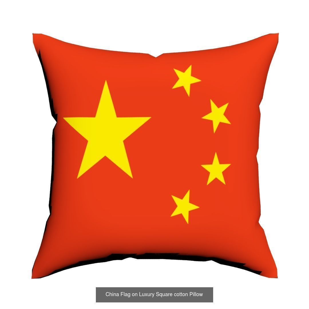 World countries flags Pillows 3D Model Collection_5