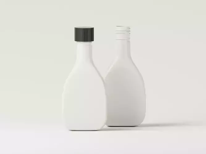 Cosmetic Product Glossy Bottle 3D Model