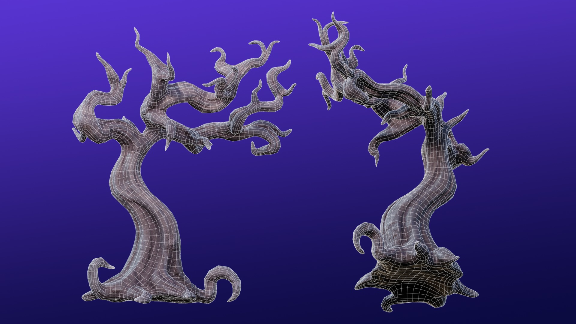 Cartoon Spooky Halloween Props Bundle Pack 3D model_13