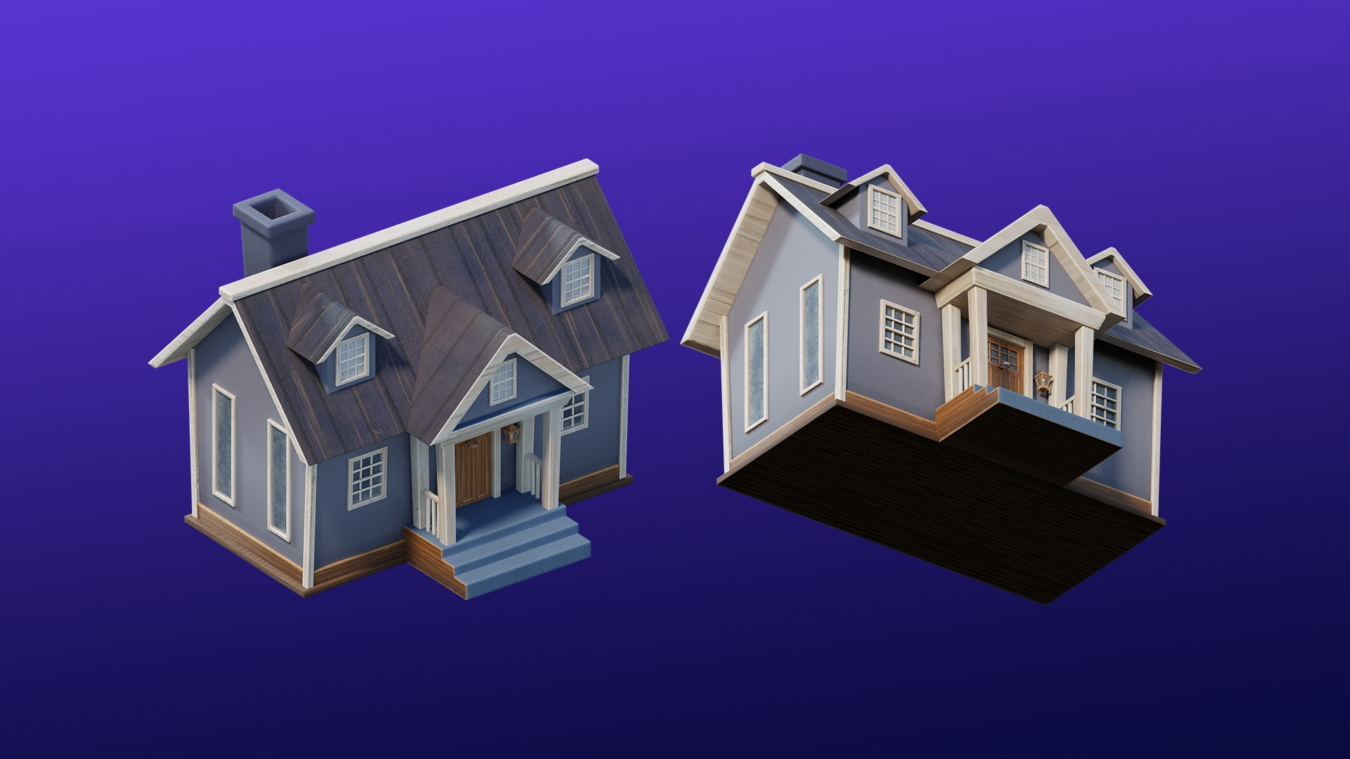 Cartoon Spooky Halloween Props Bundle Pack 3D model_9