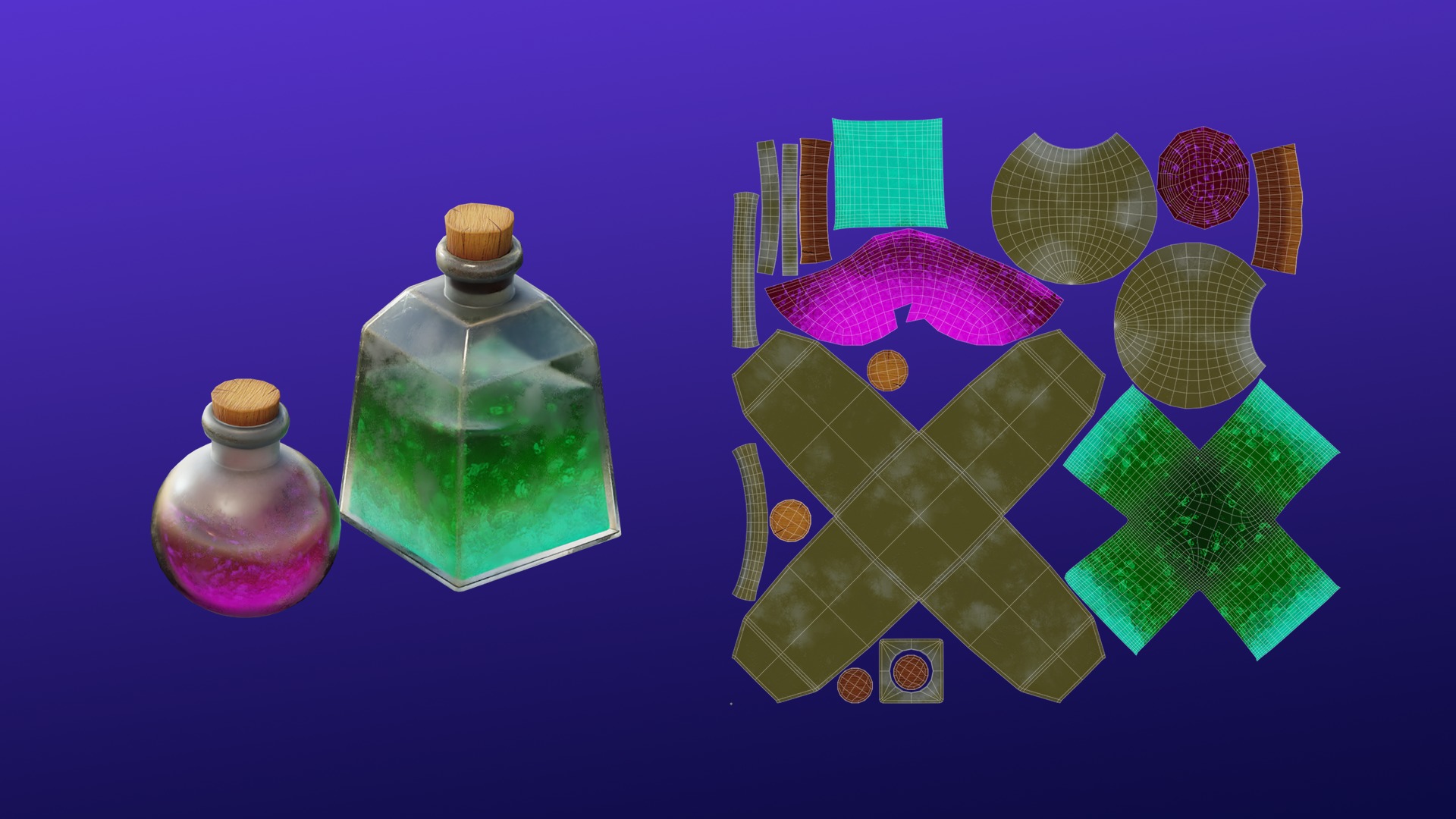 Cartoon Spooky Halloween Props Bundle Pack 3D model_43