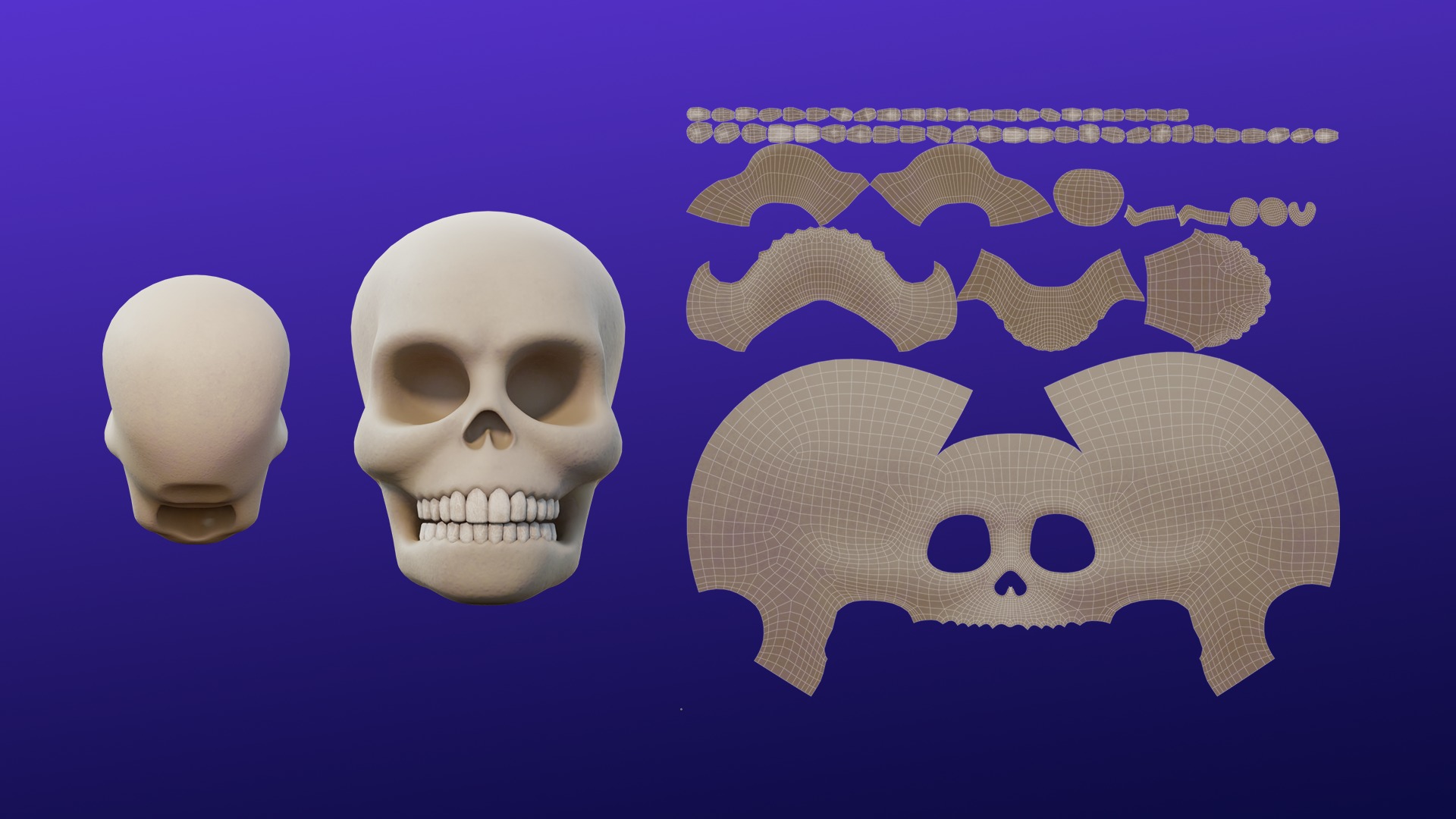 Cartoon Spooky Halloween Props Bundle Pack 3D model_35